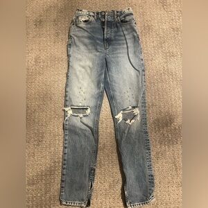 Re/Done Vintage Super High Drain Pipe Jeans